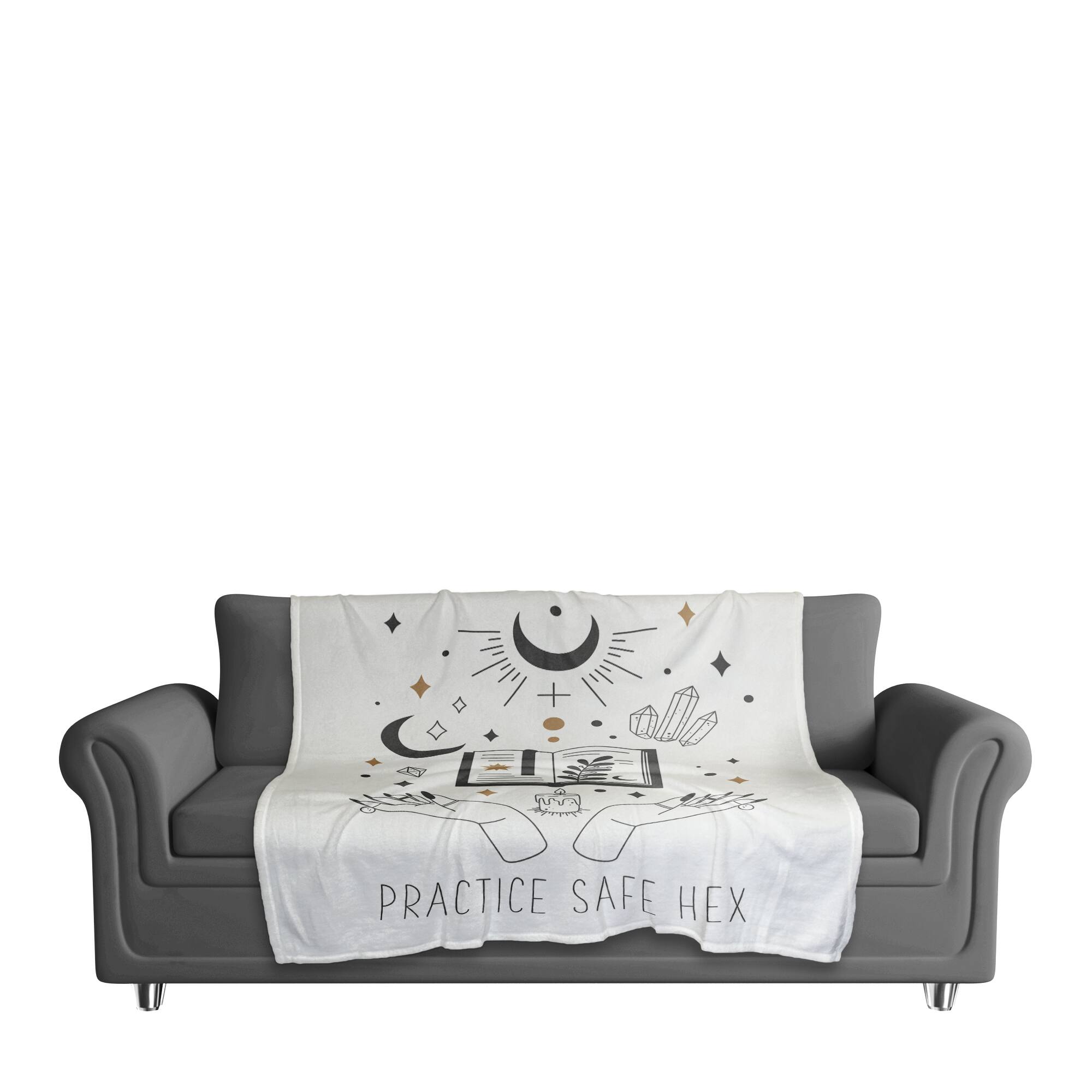 Practice Safe Hex Fleece Blanket